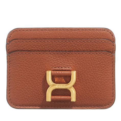 chloe marcie card case|Marcie card holder in grained leather .